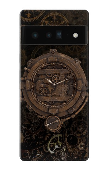 W3902 Steampunk Clock Gear Case Cover Custodia e Flip Case per Google Pixel 6 Pro