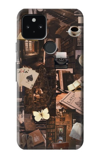 W3877 Dark Academia Case Cover Custodia e Flip Case per Google Pixel 5