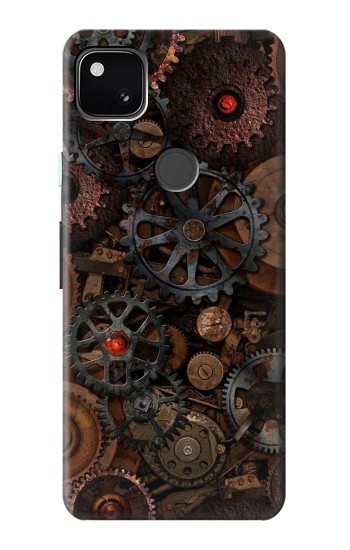 W3884 Steampunk Mechanical Gears Case Cover Custodia e Flip Case per Google Pixel 4a