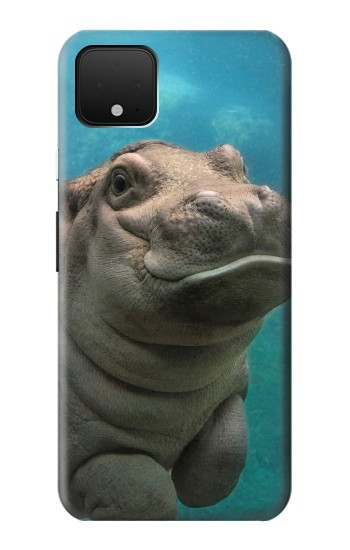 W3871 Cute Baby Hippo Hippopotamus Case Cover Custodia e Flip Case per Google Pixel 4