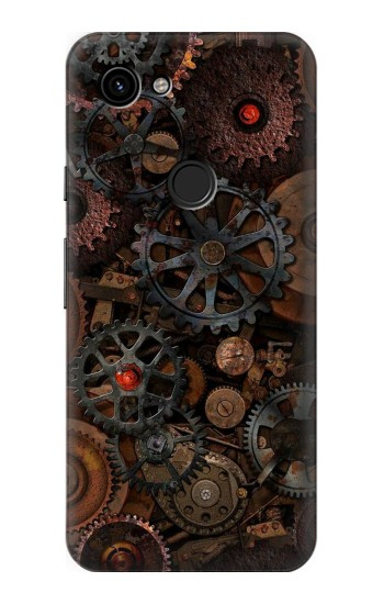 W3884 Steampunk Mechanical Gears Case Cover Custodia e Flip Case per Google Pixel 3a