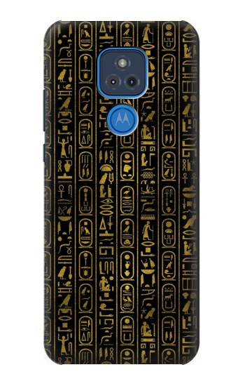 W3869 Ancient Egyptian Hieroglyphic Case Cover Custodia e Flip Case per Motorola Moto G Play (2021)