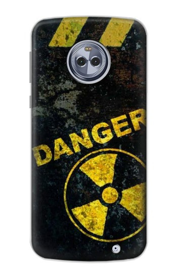 W3891 Nuclear Hazard Danger Case Cover Custodia e Flip Case per Motorola Moto X4