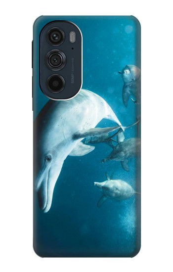W3878 Dolphin Case Cover Custodia e Flip Case per Motorola Edge 30 Pro