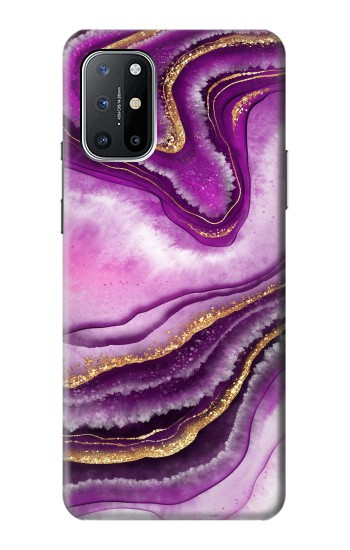 W3896 Purple Marble Gold Streaks Case Cover Custodia e Flip Case per OnePlus 8T