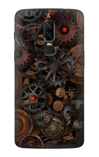 W3884 Steampunk Mechanical Gears Case Cover Custodia e Flip Case per OnePlus 6