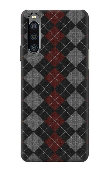 W3907 Sweater Texture Case Cover Custodia e Flip Case per Sony Xperia 10 IV