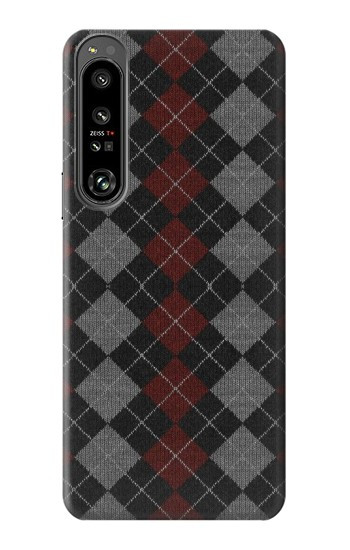 W3907 Sweater Texture Case Cover Custodia e Flip Case per Sony Xperia 1 IV