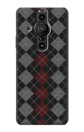 W3907 Sweater Texture Case Cover Custodia e Flip Case per Sony Xperia Pro-I