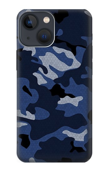 W2959 Navy Blue Camo Camouflage Case Cover Custodia e Flip Case per iPhone 14