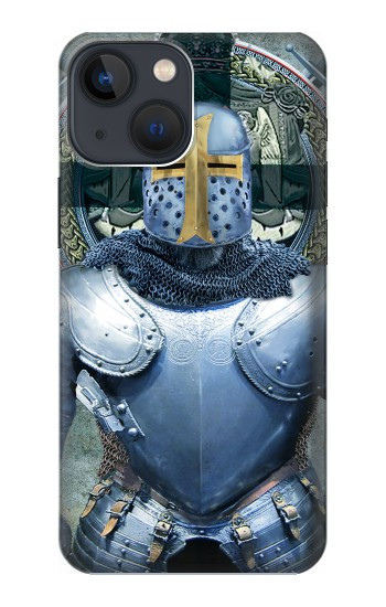 W3864 Medieval Templar Heavy Armor Knight Case Cover Custodia e Flip Case per iPhone 14