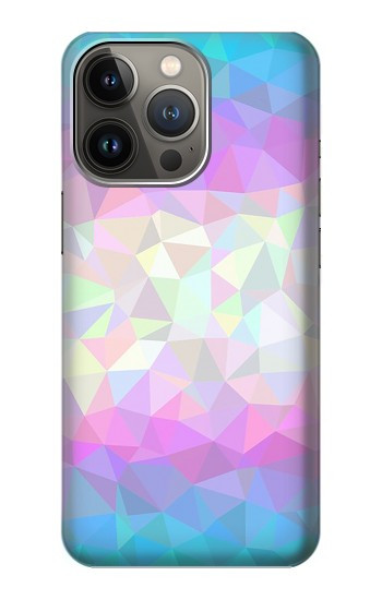 W3747 Trans Flag Polygon Case Cover Custodia e Flip Case per iPhone 14 Pro
