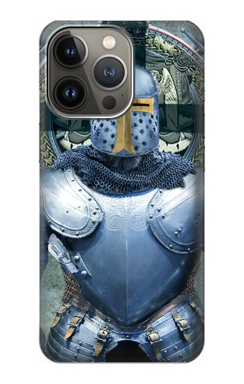 W3864 Medieval Templar Heavy Armor Knight Case Cover Custodia e Flip Case per iPhone 14 Pro