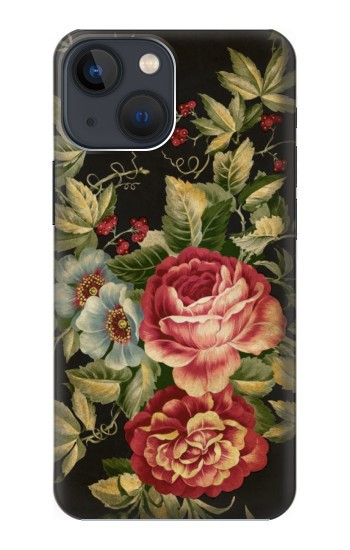 W3013 Vintage Antique Roses Case Cover Custodia e Flip Case per iPhone 14 Plus