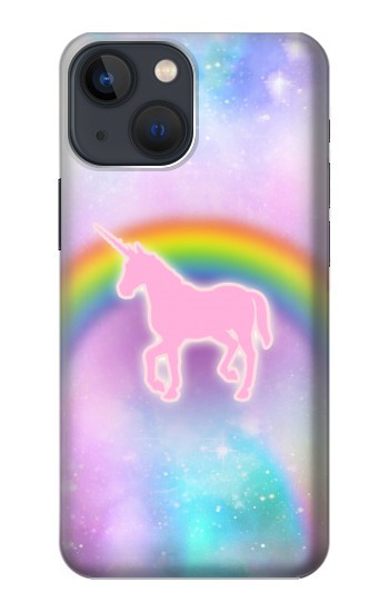 W3070 Rainbow Unicorn Pastel Sky Case Cover Custodia e Flip Case per iPhone 14 Plus