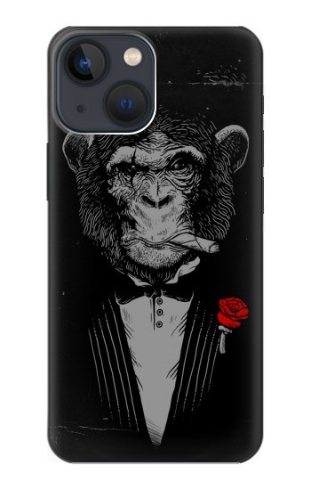 W3167 Funny Monkey God Father Case Cover Custodia e Flip Case per iPhone 14 Plus