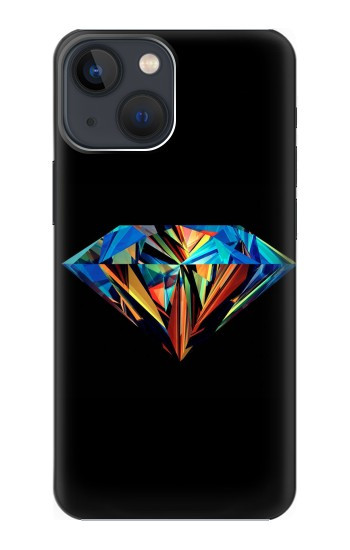 W3842 Abstract Colorful Diamond Case Cover Custodia e Flip Case per iPhone 14 Plus