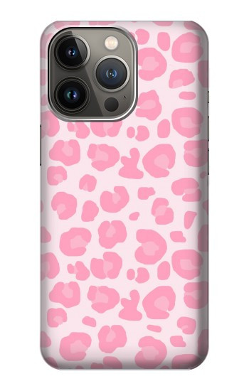 W2213 Pink Leopard Pattern Case Cover Custodia e Flip Case per iPhone 14 Pro Max