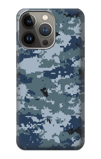 W2346 Navy Camo Camouflage Graphic Case Cover Custodia e Flip Case per iPhone 14 Pro Max