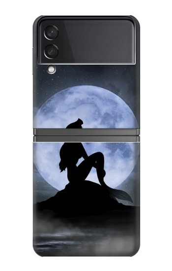 W2668 Mermaid Silhouette Moon Night Case Cover Custodia e Flip Case per Samsung Galaxy Z Flip 4