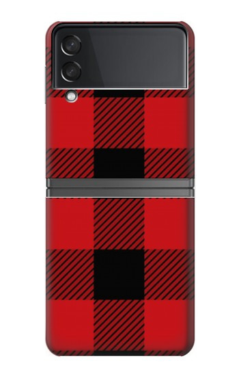 W2931 Red Buffalo Check Pattern Case Cover Custodia e Flip Case per Samsung Galaxy Z Flip 4