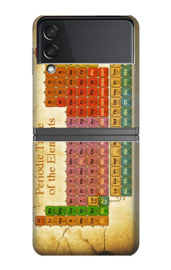 W2934 Vintage Periodic Table of Elements Case Cover Custodia e Flip Case per Samsung Galaxy Z Flip 4
