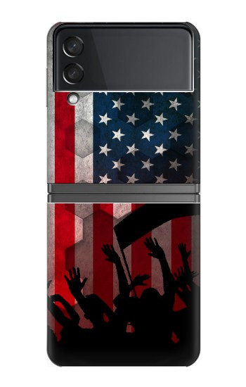 W2989 USA America Soccer Case Cover Custodia e Flip Case per Samsung Galaxy Z Flip 4