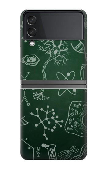 W3211 Science Green Board Case Cover Custodia e Flip Case per Samsung Galaxy Z Flip 4