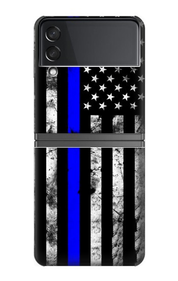 W3244 Thin Blue Line USA Case Cover Custodia e Flip Case per Samsung Galaxy Z Flip 4