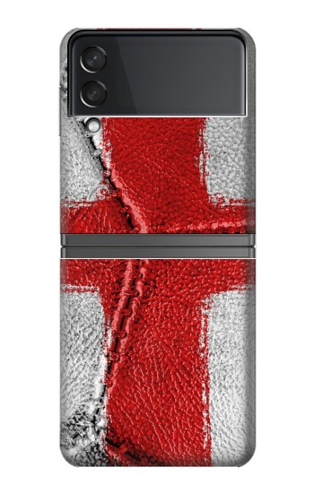 W3316 England Flag Vintage Football Graphic Case Cover Custodia e Flip Case per Samsung Galaxy Z Flip 4