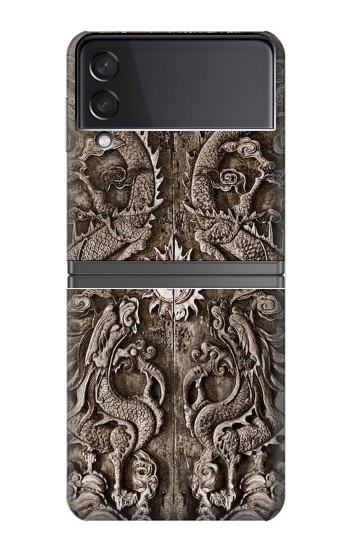W3395 Dragon Door Case Cover Custodia e Flip Case per Samsung Galaxy Z Flip 4
