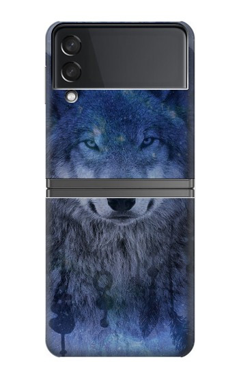 W3410 Wolf Dream Catcher Case Cover Custodia e Flip Case per Samsung Galaxy Z Flip 4
