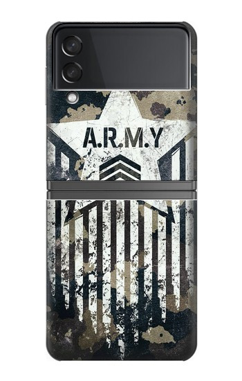 W3666 Army Camo Camouflage Case Cover Custodia e Flip Case per Samsung Galaxy Z Flip 4