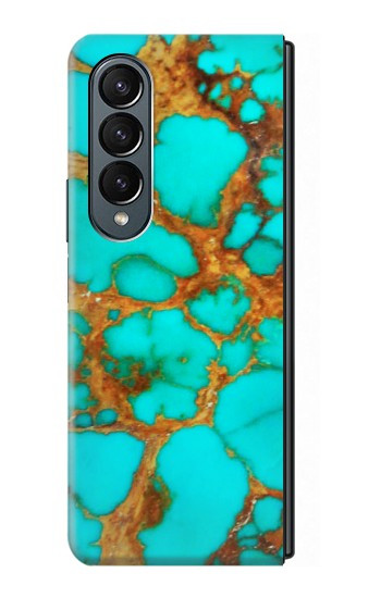 W2688 Aqua Copper Turquoise Gemstone Graphic Case Cover Custodia e Flip Case per Samsung Galaxy Z Fold 4 W2688 Aqua Copper Turquoise Gemstone Graphic Case Cover Custodia e Flip Case per Samsung Galaxy Z Fold 4