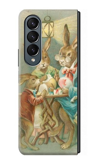 W3164 Easter Rabbit Family Case Cover Custodia e Flip Case per Samsung Galaxy Z Fold 4