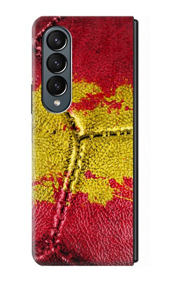 W3315 Spain Flag Vintage Football Graphic Case Cover Custodia e Flip Case per Samsung Galaxy Z Fold 4