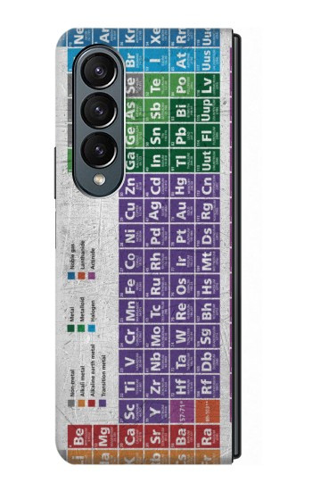 W3383 Periodic Table Case Cover Custodia e Flip Case per Samsung Galaxy Z Fold 4