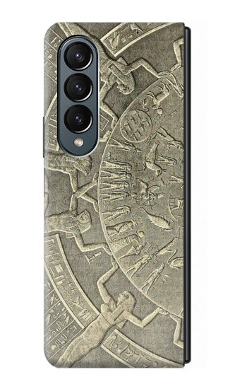 W3396 Dendera Zodiac Ancient Egypt Case Cover Custodia e Flip Case per Samsung Galaxy Z Fold 4