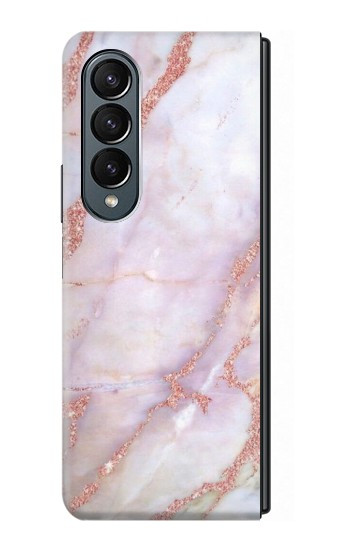W3482 Soft Pink Marble Graphic Print Case Cover Custodia e Flip Case per Samsung Galaxy Z Fold 4