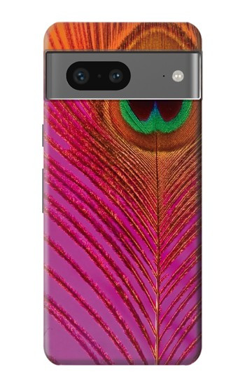 W3201 Pink Peacock Feather Case Cover Custodia e Flip Case per Google Pixel 7