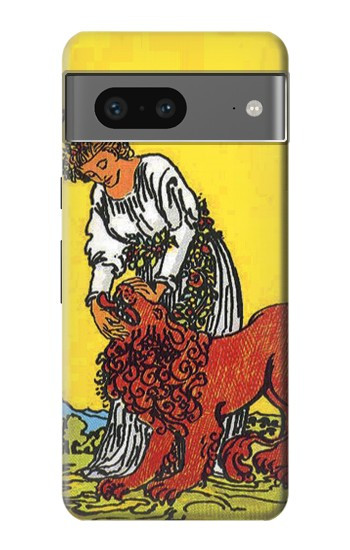 W3458 Strength Tarot Card Case Cover Custodia e Flip Case per Google Pixel 7