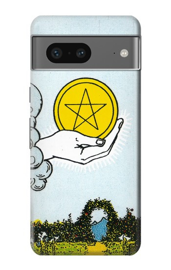 W3722 Tarot Card Ace of Pentacles Coins Case Cover Custodia e Flip Case per Google Pixel 7