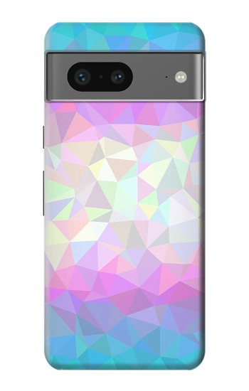 W3747 Trans Flag Polygon Case Cover Custodia e Flip Case per Google Pixel 7
