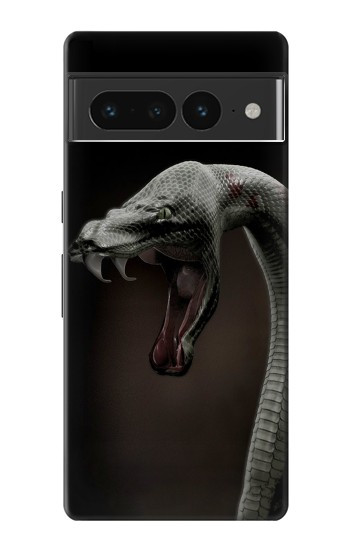 W1597 Black Mamba Snake Case Cover Custodia e Flip Case per Google Pixel 7 Pro