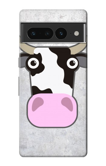 W3257 Cow Cartoon Case Cover Custodia e Flip Case per Google Pixel 7 Pro
