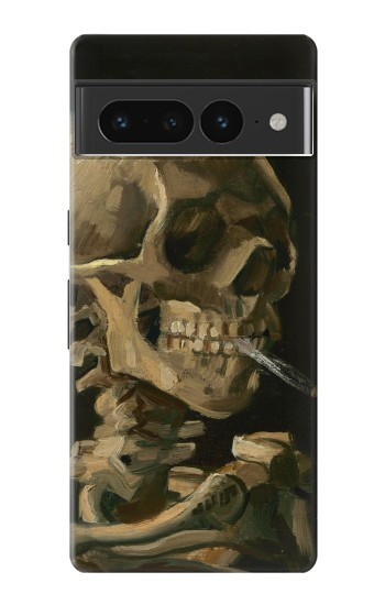 W3358 Vincent Van Gogh Skeleton Cigarette Case Cover Custodia e Flip Case per Google Pixel 7 Pro