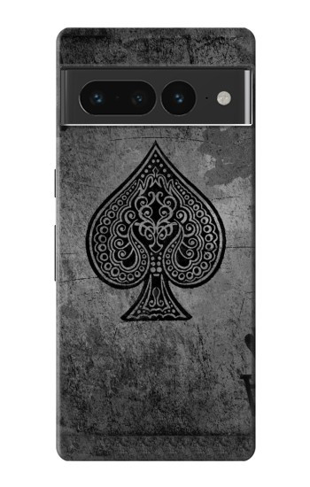 W3446 Black Ace Spade Case Cover Custodia e Flip Case per Google Pixel 7 Pro