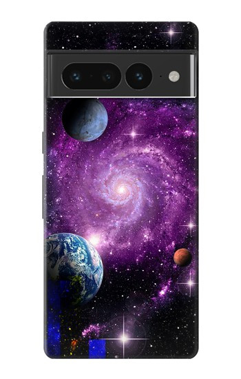 W3689 Galaxy Outer Space Planet Case Cover Custodia e Flip Case per Google Pixel 7 Pro