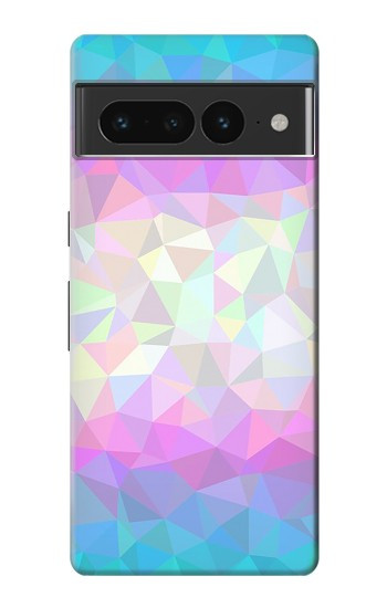 W3747 Trans Flag Polygon Case Cover Custodia e Flip Case per Google Pixel 7 Pro