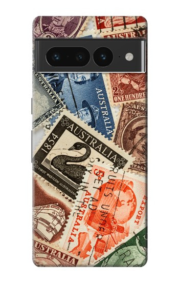 W3900 Stamps Case Cover Custodia e Flip Case per Google Pixel 7 Pro